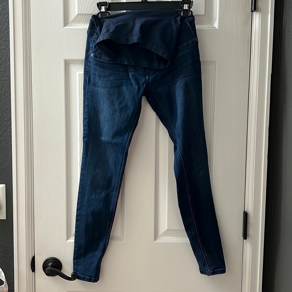 Indigo blue maternity jeans SP
